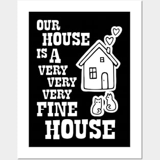 Crosby Stills Nash and Young - Our House is a Very Very Very Fine House Posters and Art